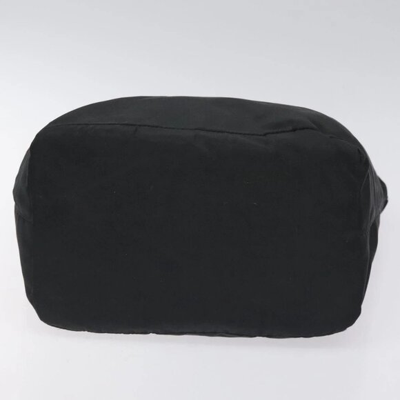 PRADA Hand Bag Nylon Metal Black Gold Auth 130971 - Picture 7 of 16